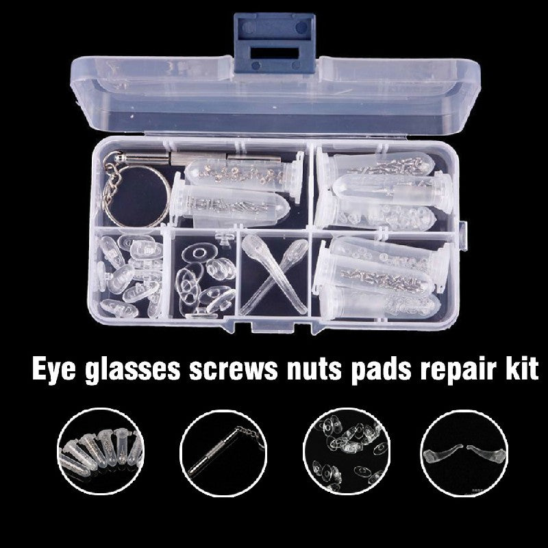 Glasses Repair Kit Spectacles Screws Nose Pads Optical Repair Kit Top Quality UK