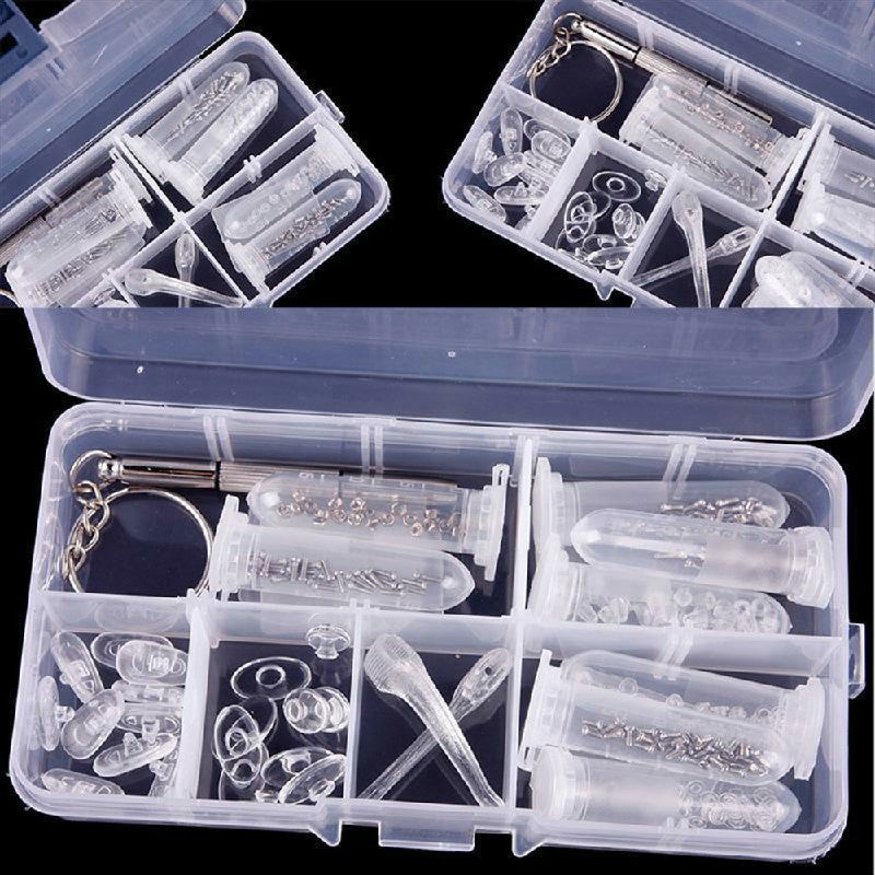 Glasses Repair Kit Spectacles Screws Nose Pads Optical Repair Kit Top Quality UK