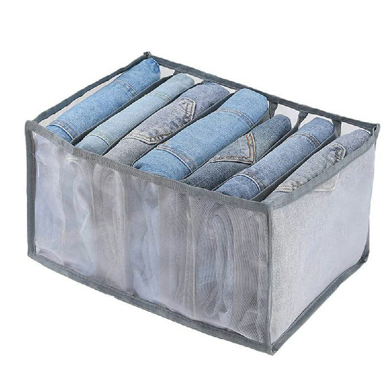 Clothes Storage Bags Foldable Organizer Wardrobe Cube Closet Boxes Compartment for Dress Shirts 9 Grids