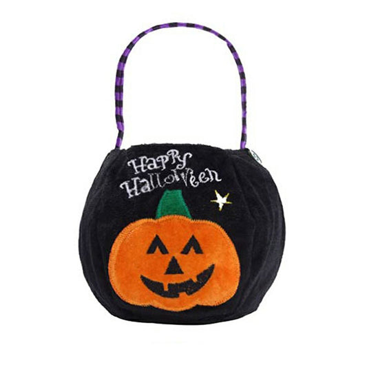 Halloween Trick or Treat Bags Non-Woven Candy Bag - Black Pumpkin