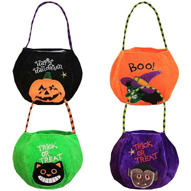 Halloween Trick or Treat Bags Non-Woven Candy Bag - Orange