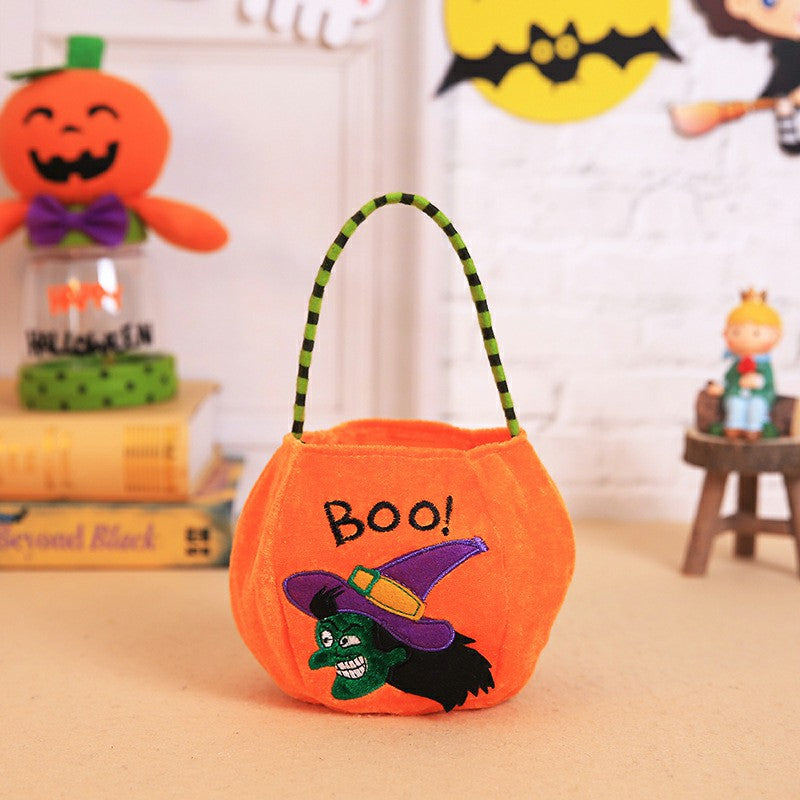 Halloween Trick or Treat Bags Non-Woven Candy Bag - Orange