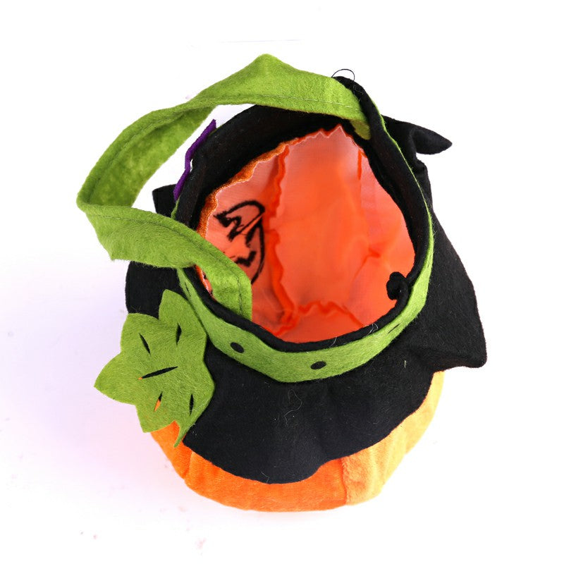 Pumpkin Candy Bags with Smile Tote Bags Sweet or Treat Bags, Suitable for Halloween Use of Children