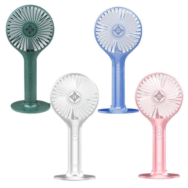 Portable Hand-held Folding Cooling Desk Fan Mini Cooler USB Charging