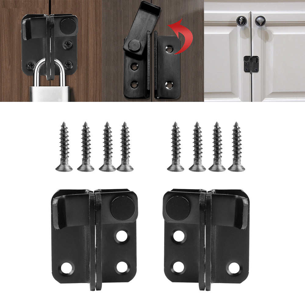 Stainless Steel Slide Latch Lock Bolt Heavy Duty Garden Gate Shed Door Black UK