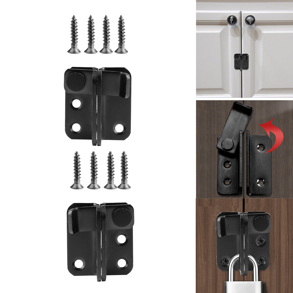 Stainless Steel Slide Latch Lock Bolt Heavy Duty Garden Gate Shed Door Black UK