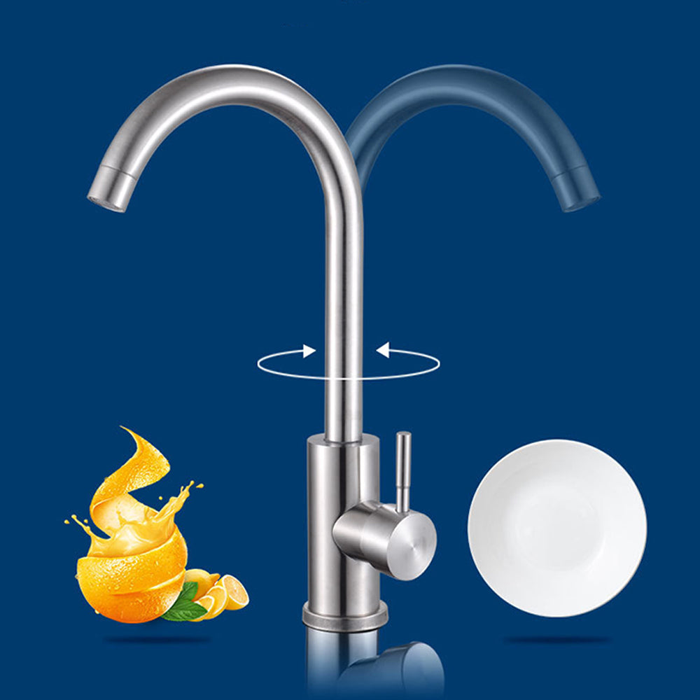 360 degree Swivel Spout Single Lever Faucet Kitchen Sink Mixer Taps