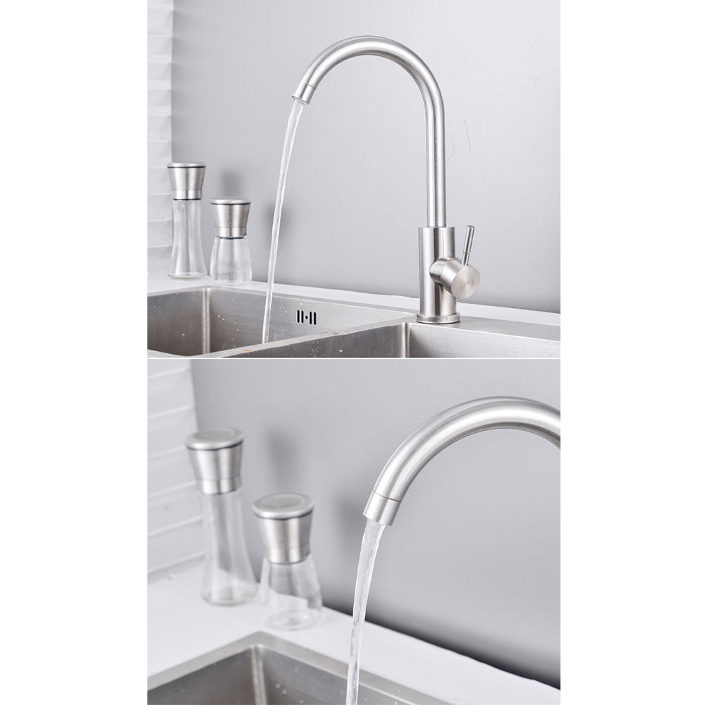 360 degree Swivel Spout Single Lever Faucet Kitchen Sink Mixer Taps