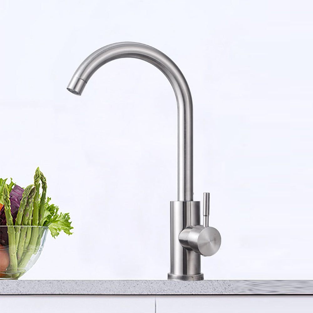 360 degree Swivel Spout Single Lever Faucet Kitchen Sink Mixer Taps