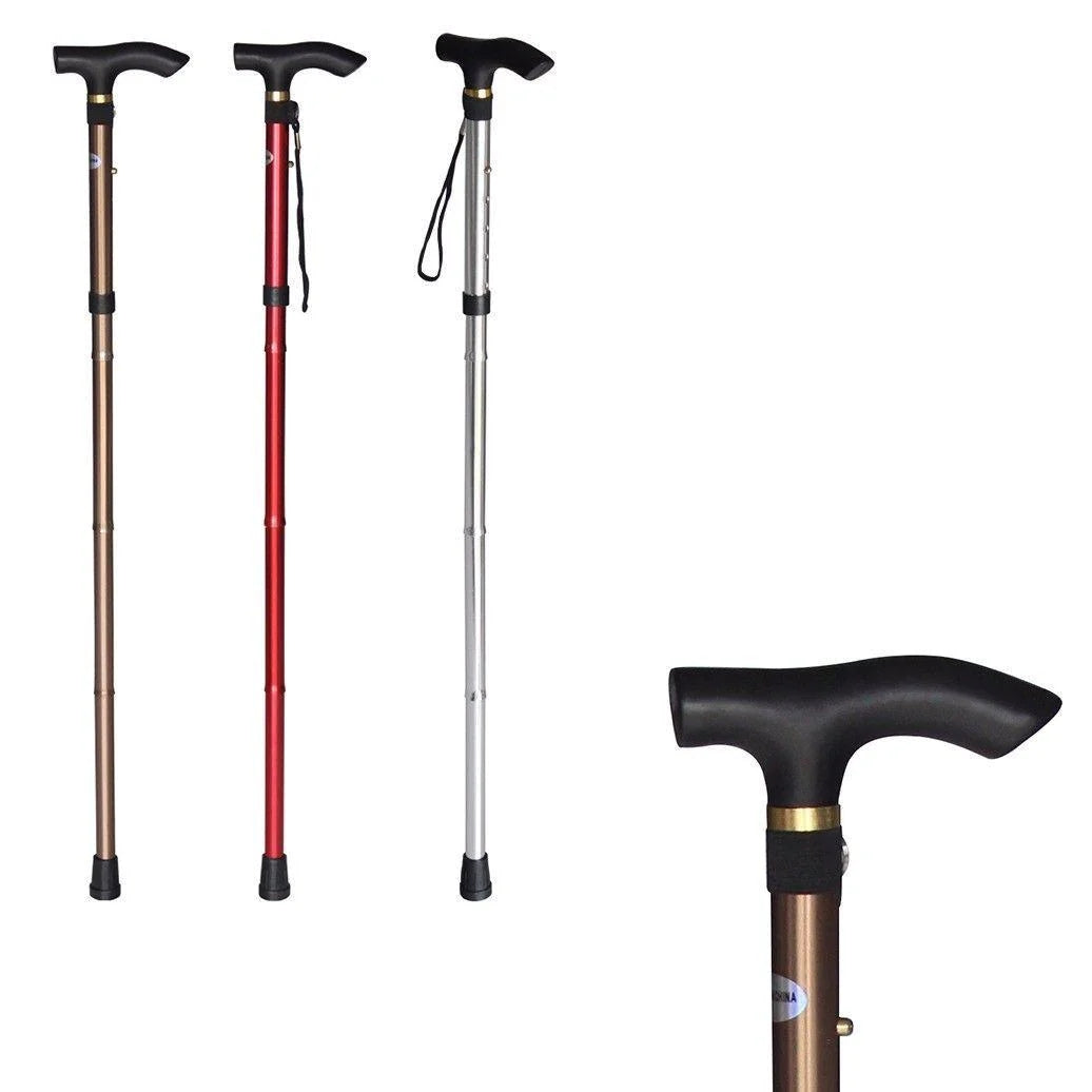 Easy Folding Lightweight Adjustable Walking Stick for Elderly Men Women