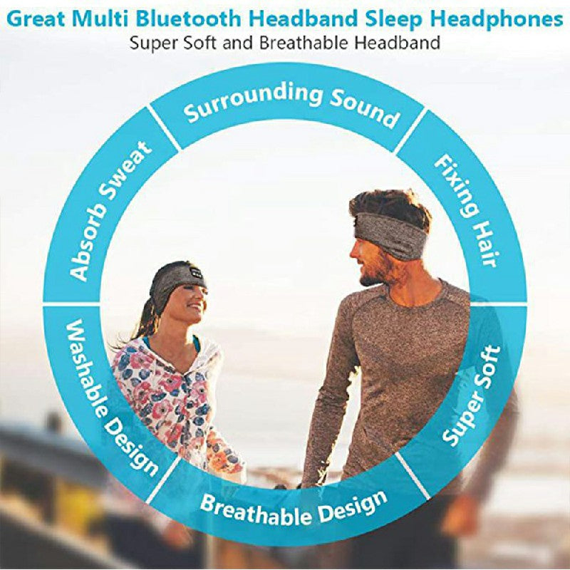 Wireless Bluetooth Headband Sleep Stereo Headset Sport Music Earphone Headphone - Multiple Colors