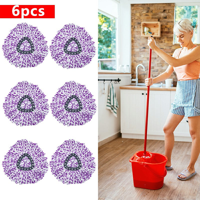 6pcs Refill Microfibre Mop Head for O-Cedar 1 Tank System EasyWiring and Vileda Mop Replacement - Purple