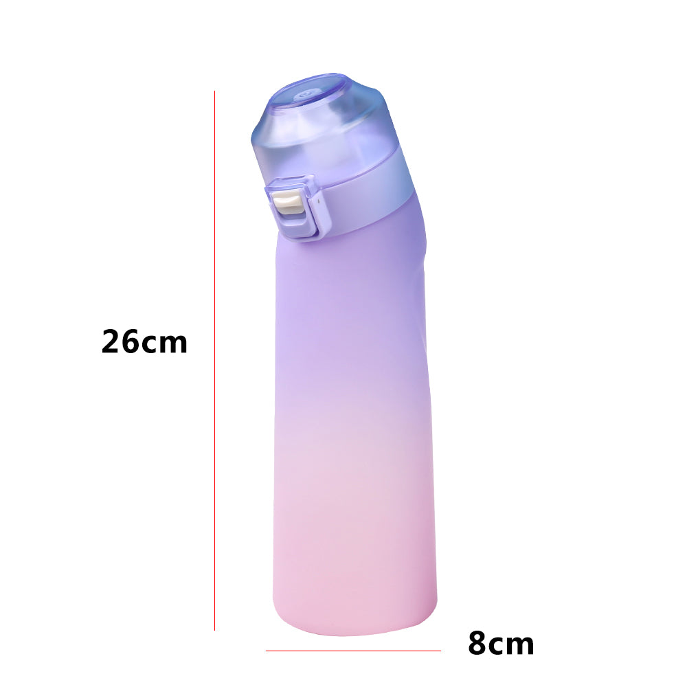 650ML Air Up Water Bottle with 1 Fruit Fragrance Bottle Flavored Taste Pods - Purple Lid