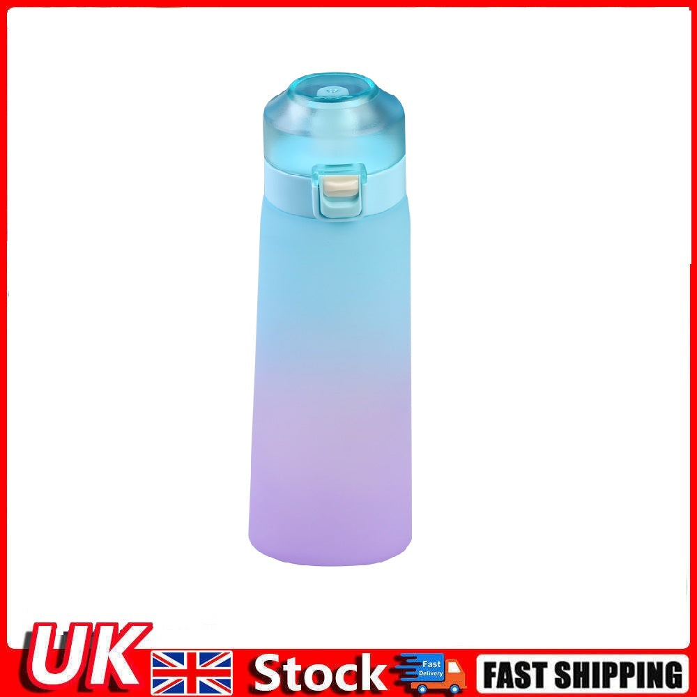 650ML Air Up Water Bottle with 1 Fruit Fragrance Bottle Flavored Taste Pods - Blue Lid