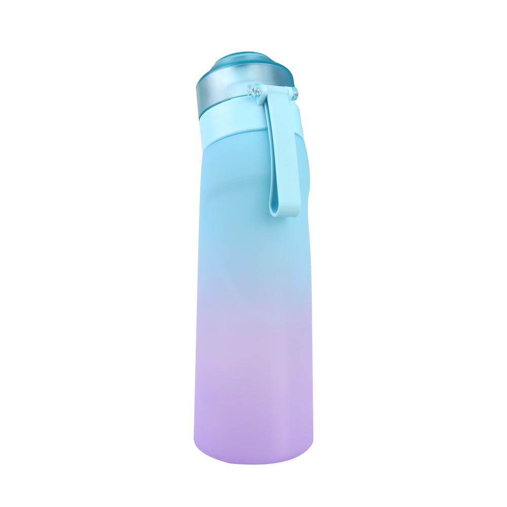 650ML Air Up Water Bottle with 1 Fruit Fragrance Bottle Flavored Taste Pods - Blue Lid