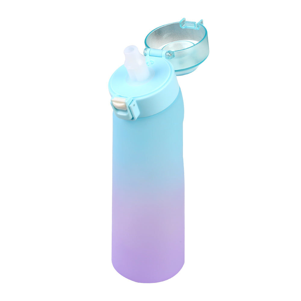 650ML Air Up Water Bottle with 1 Fruit Fragrance Bottle Flavored Taste Pods - Blue Lid