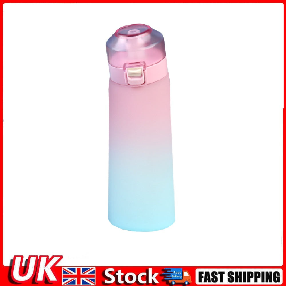 650ML Air Up Water Bottle with 1 Fruit Fragrance Bottle Flavored Taste Pods - Pink Lid