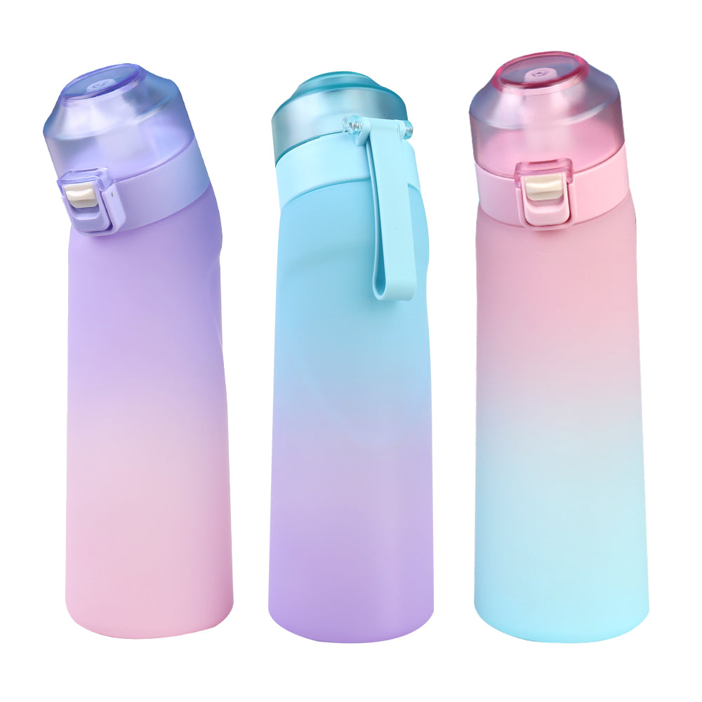 650ML Air Up Water Bottle with 1 Fruit Fragrance Bottle Flavored Taste Pods - Purple Lid