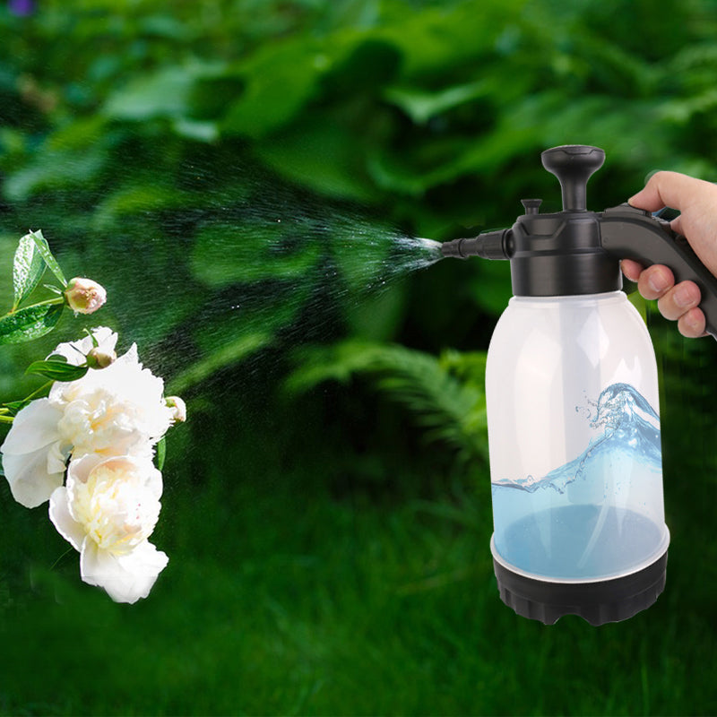 2L Foam Sprayer Bottle Hand Held Pump Wash Spray Bottle for Car Wash - White