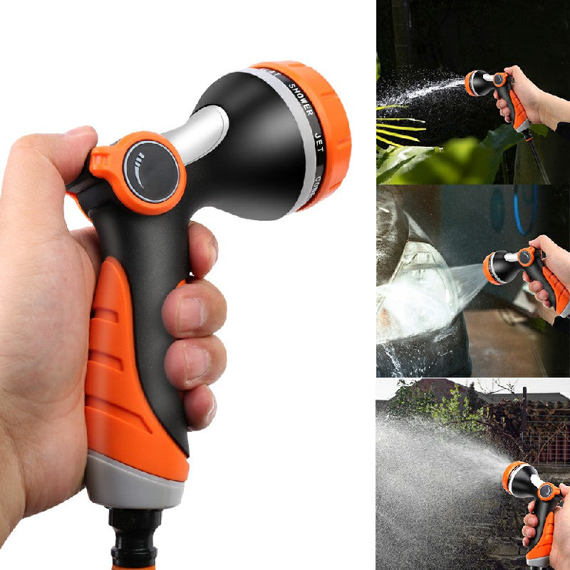 10 Patterns Water Spray Gun Garden Hose Nozzle with Soft Handle