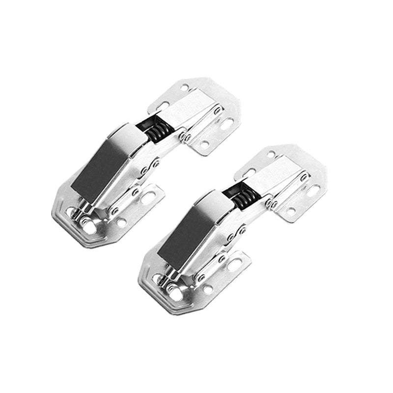 4 PCS Kitchen Cabinet Door Hinges Concealed Cupboard 90 Degree Door Hinges No Slot Required