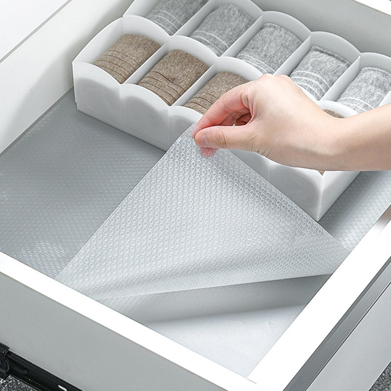 Drawer Liners Cupboard Liners Non Slip Shelf Mat Fridge Liners for Kitchen Cabinets 55 x 500 cm Black Or Transparent