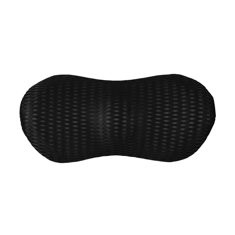 Car Lumbar Support Memory Pillow Chair Cushion for Sleep and Lower Back Relief Pain Black Grey