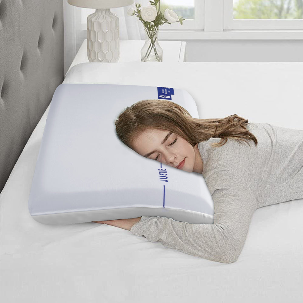 Memory Foam Pillows Deep Sleep Pillow Core Ergonomic Cervical Pillow - White