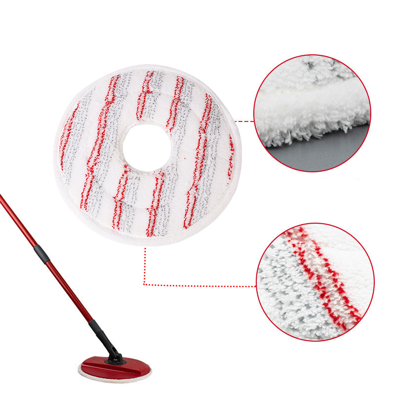 5 pcs Reusable Mop Heads Microfibre Refill Washable Mop Head Replacement for Vileda Spin - Red