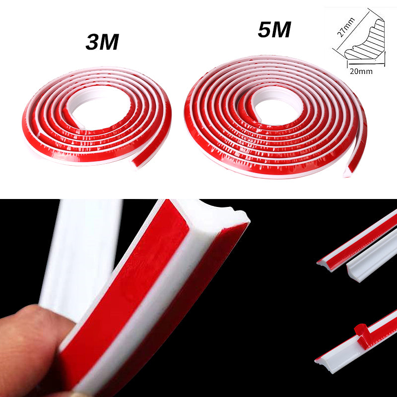 Self-adhesive Wall Triangle Corner Trim Wall Inner Corner Line Ceiling Edge Skirting Caulk Strip 27mm x 20mm 3m Or 5M