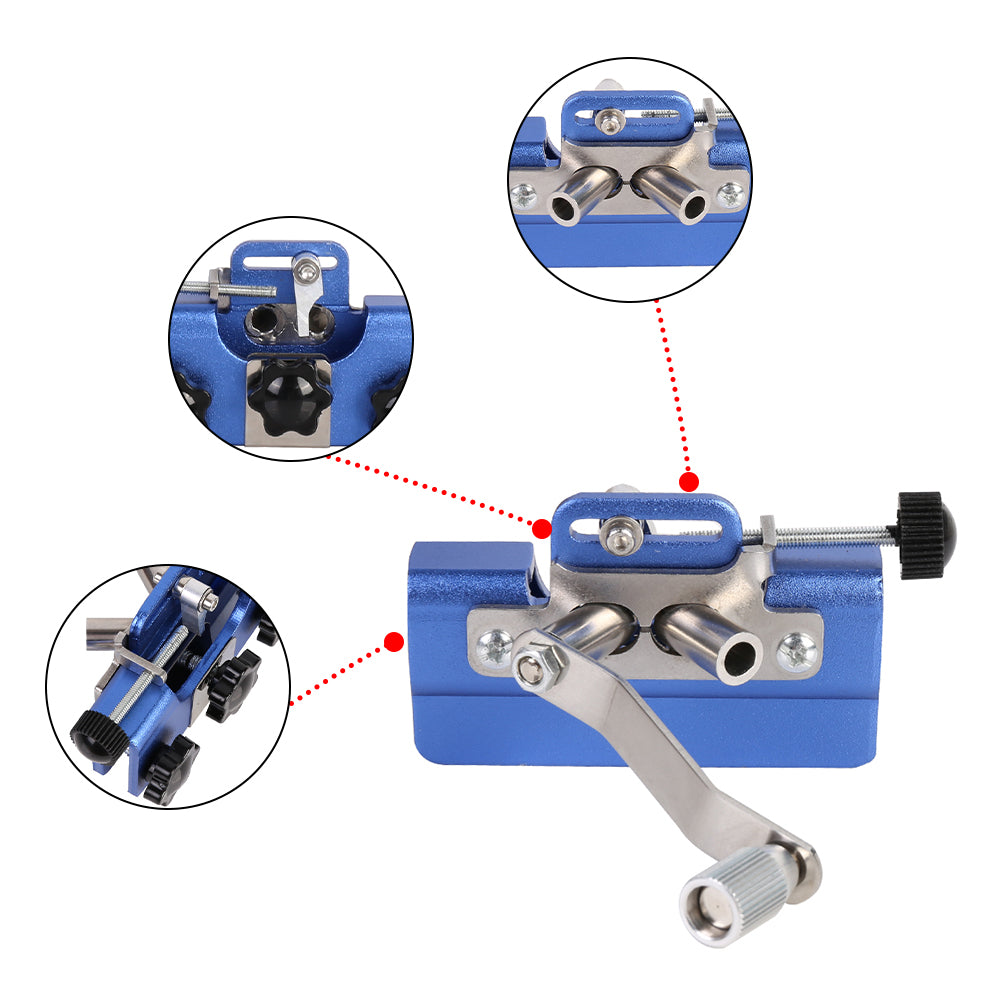 Chainsaw Sharpener Jig Hand-Cranked Sharpening Tool Portable Easy Clip Chainsaw Sharpener - Blue