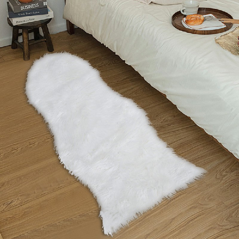 Large Faux Fur Sheepskin Rug Room Sofa Hairy Mat Fluffy Mat Shaggy Floor Carpet grey/white/white+grey