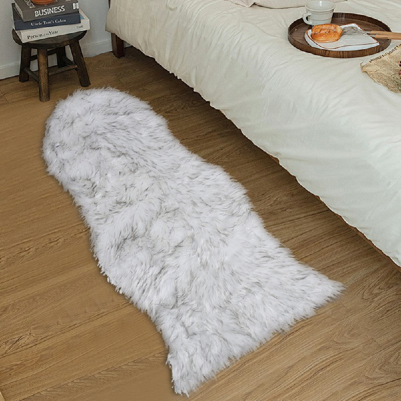 Large Faux Fur Sheepskin Rug Room Sofa Hairy Mat Fluffy Mat Shaggy Floor Carpet grey/white/white+grey