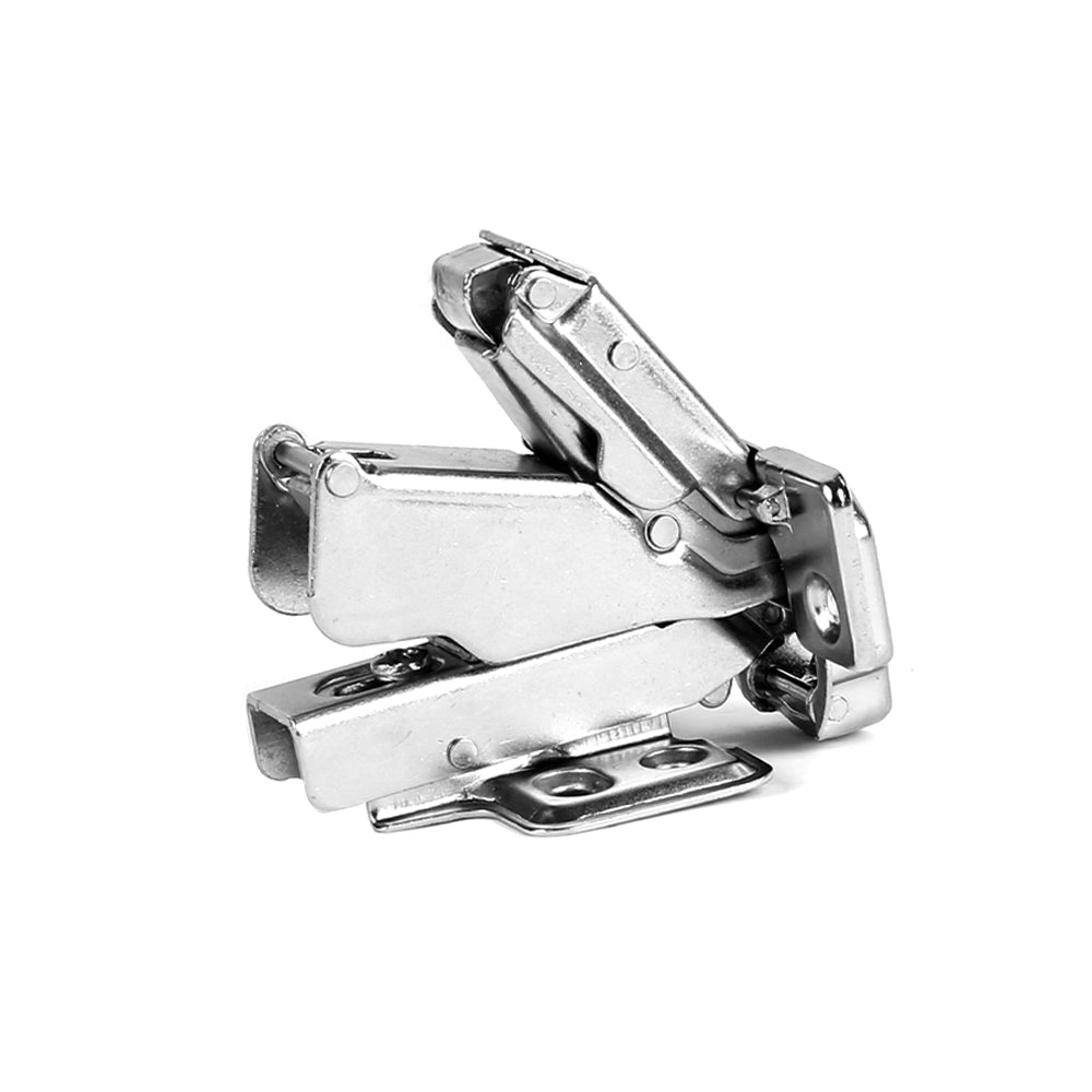 2 Pack 165 Degree Soft Close Frameless Hinges Cabinets Door Hinges Clip-on European Hinge with Screws - Half Overlay