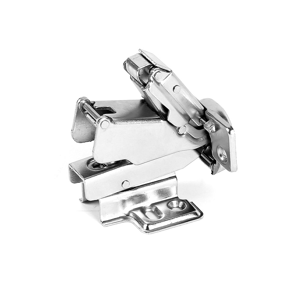 2 Pack 165 Degree Soft Close Frameless Hinges Cabinets Door Hinges Clip-on European Hinge with Screws - Insert