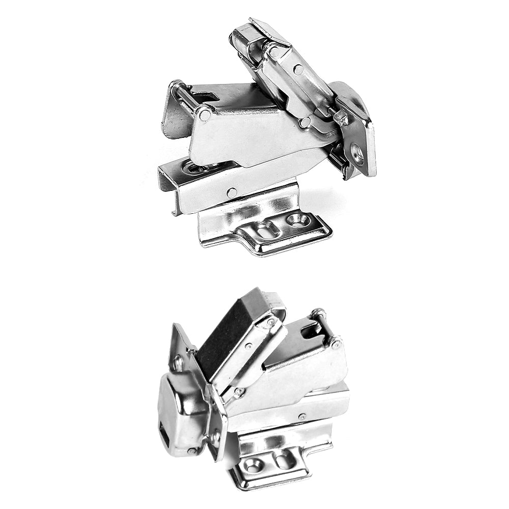 2 Pack 165 Degree Soft Close Frameless Hinges Cabinets Door Hinges Clip-on European Hinge with Screws - Insert