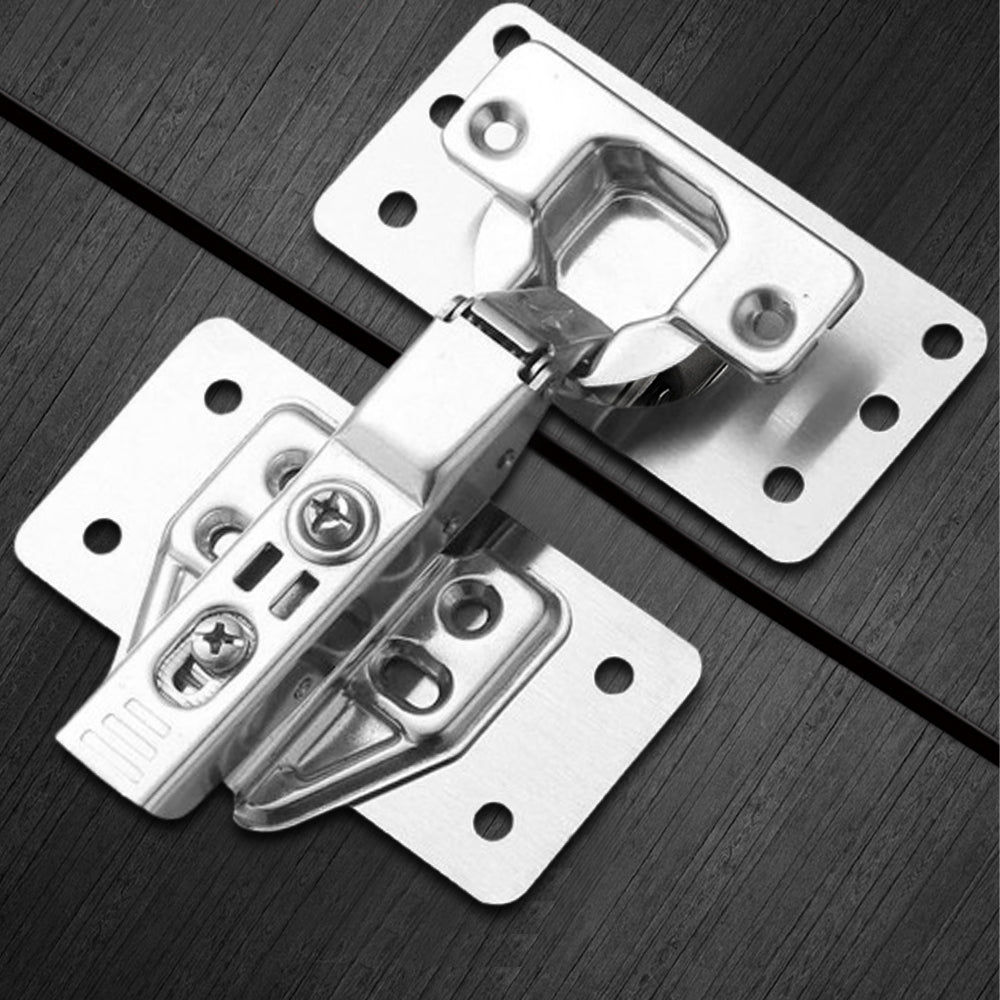 4 Pack Door Hinge Plate Cupboard Hinge Repair Plate Cabinet Hinge Repair Brackets