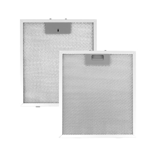 2pcs Kitchen Cooker Hood Filter Replacement Metal Mesh Aluminum Grease Filter