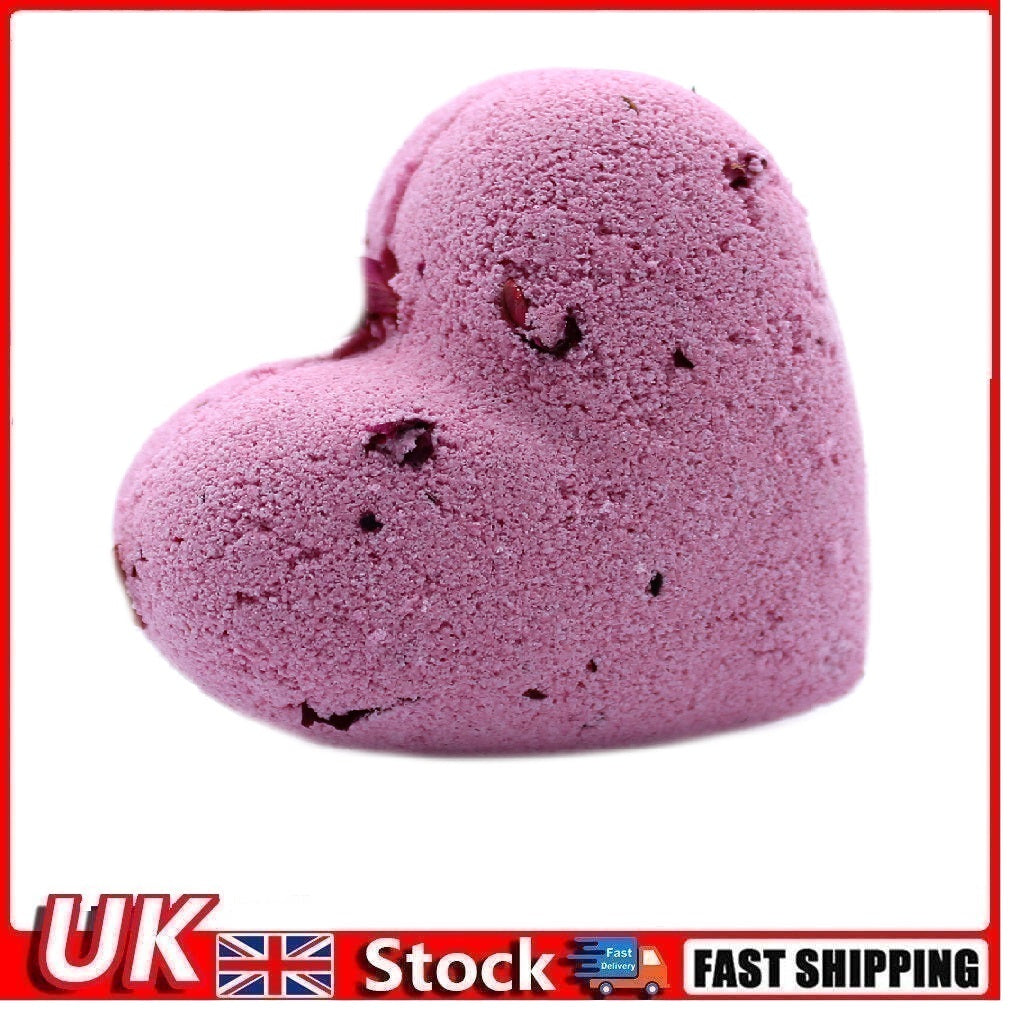 Love Heart Bath Bomb 70g - Ylang & Rose - Per case: 5 Piece