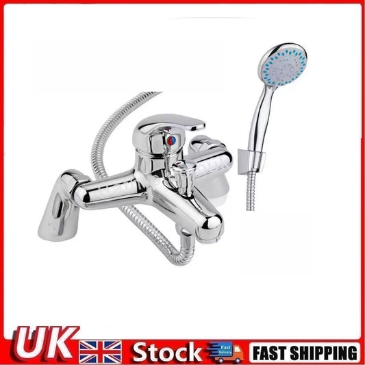 Luxury Bathroom Sink Bath Mix Tap Shower Mixer Taps with Hose and Shower Head