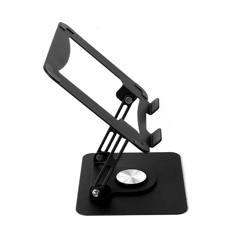 360-degree Rotation Metal Portable Laptop Tablet Stand Riser Bracket Adjustable Holder for Desk - Black OR Silver