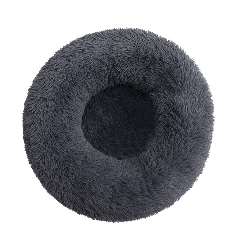 Washable Dog Cat Bed Donut Soft Round Plush Cat Beds For Calming Pet Anti Anxiety UK