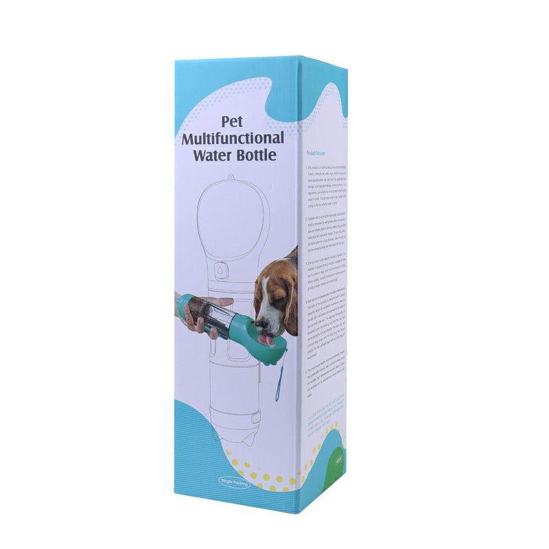 300 ml Pet Dog Water Bottle Portable Drinking Water Dispenser with Poo bags