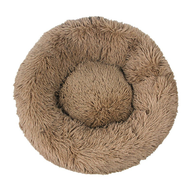 Washable Dog Cat Bed Donut Soft Round Plush Cat Beds For Calming Pet Anti Anxiety UK