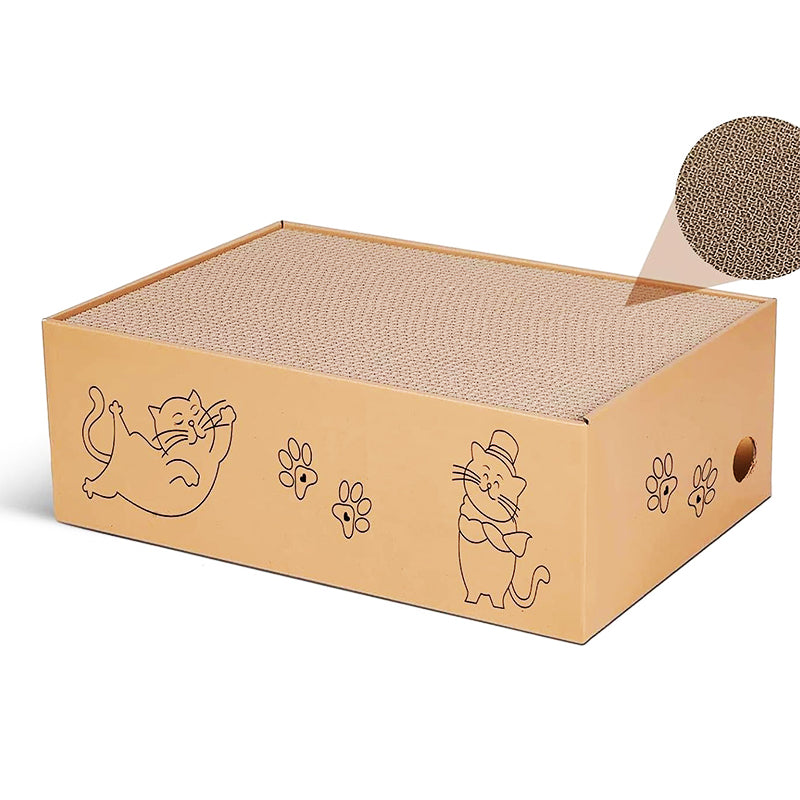 5PCS Cat Scratching Board Reversible Cat Cardboard Refill Pad Corrugated Scratch Bed for Indoor Kitty