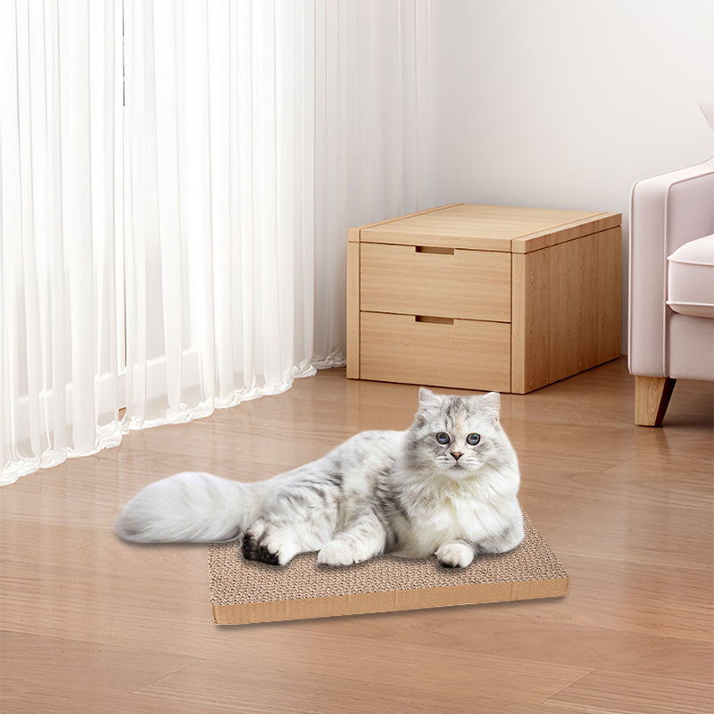 5PCS Cat Scratching Board Reversible Cat Cardboard Refill Pad Corrugated Scratch Bed for Indoor Kitty