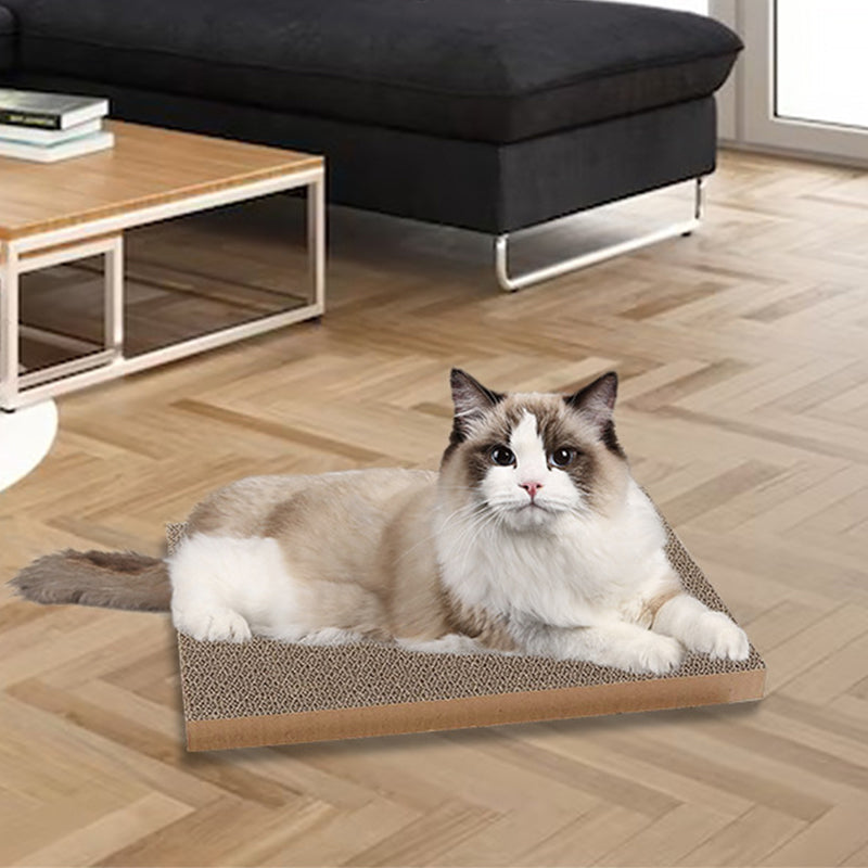 5PCS Cat Scratching Board Reversible Cat Cardboard Refill Pad Corrugated Scratch Bed for Indoor Kitty