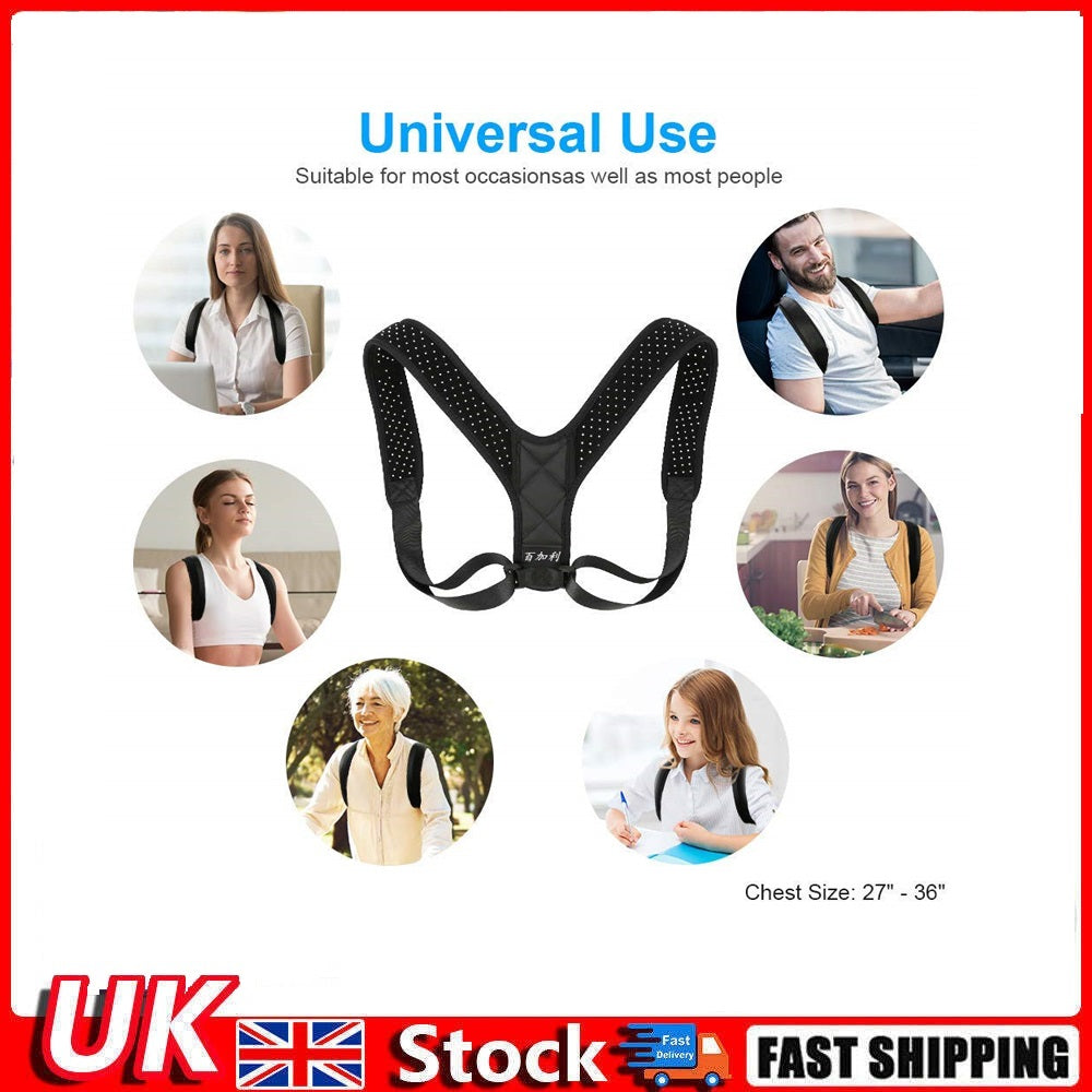 Posture Corrector Belt Adjustable Clavicle Back Support Brace for Men Women