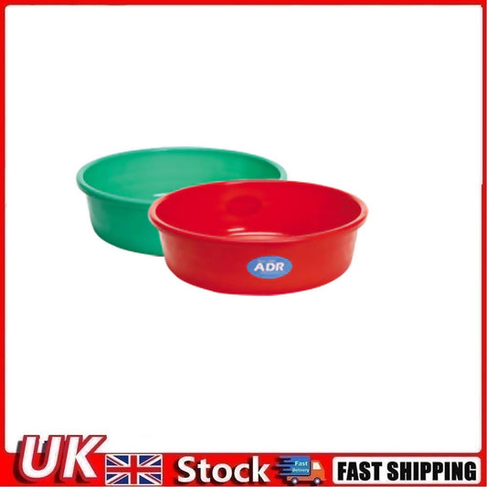 Round Plastic Wash Basin Plain Washing Bowl - Random Colour Sizes 38cm And 46cm