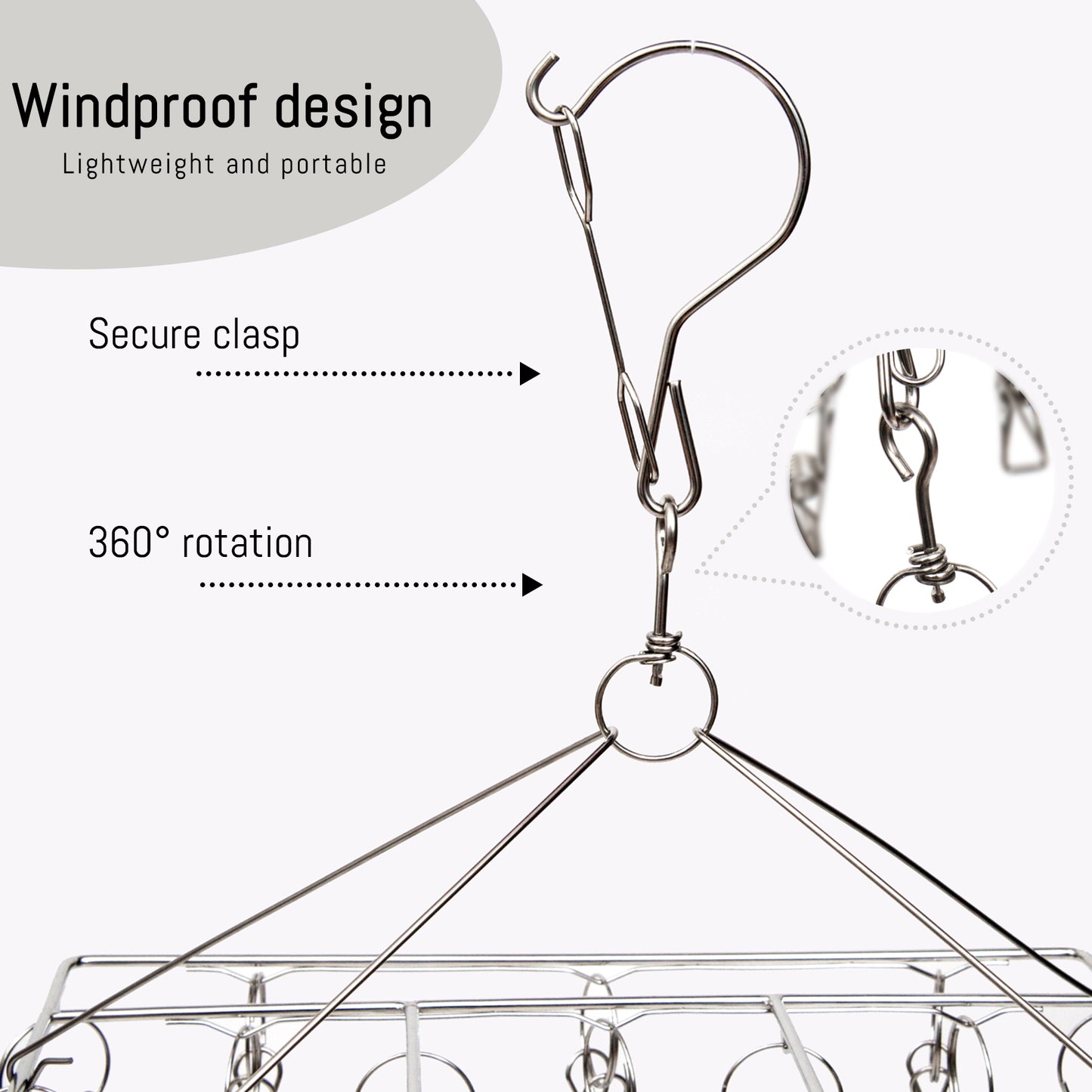 Metal Sock Hanger - 1 Pack